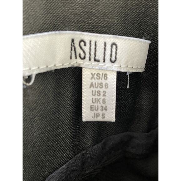 Asilio Revolve Pants Coated Skinny High Rise Stretch - Picture 8 of 10